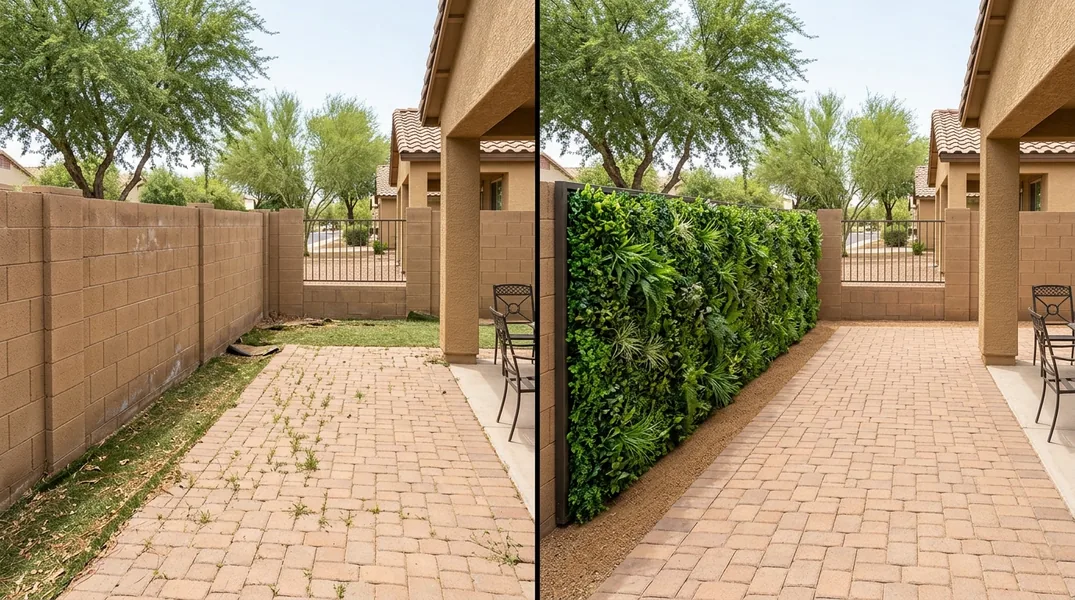 Result artificial grass installation in Chandler - Chandler Turf Installation