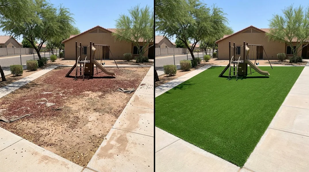 Artificial Grass on Caliche and Flood-Irrigated Lots: Base Prep for Chandler Yards