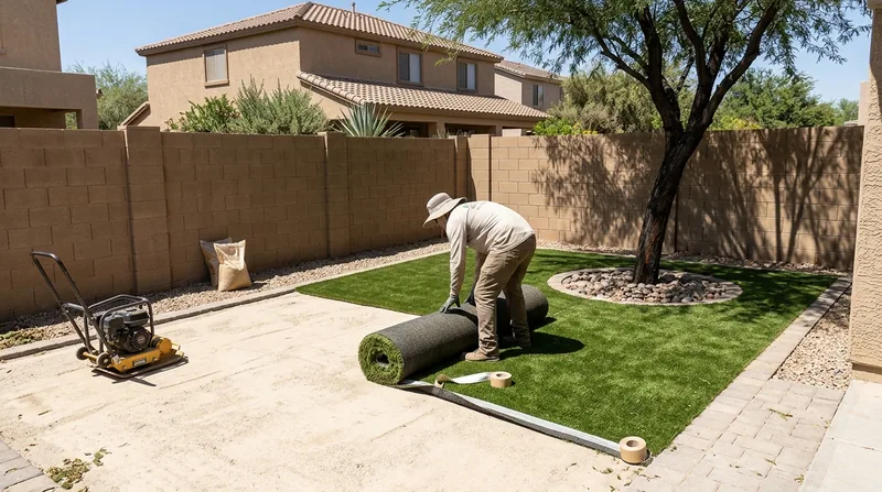 Residential Artificial Grass Installation Chandler
